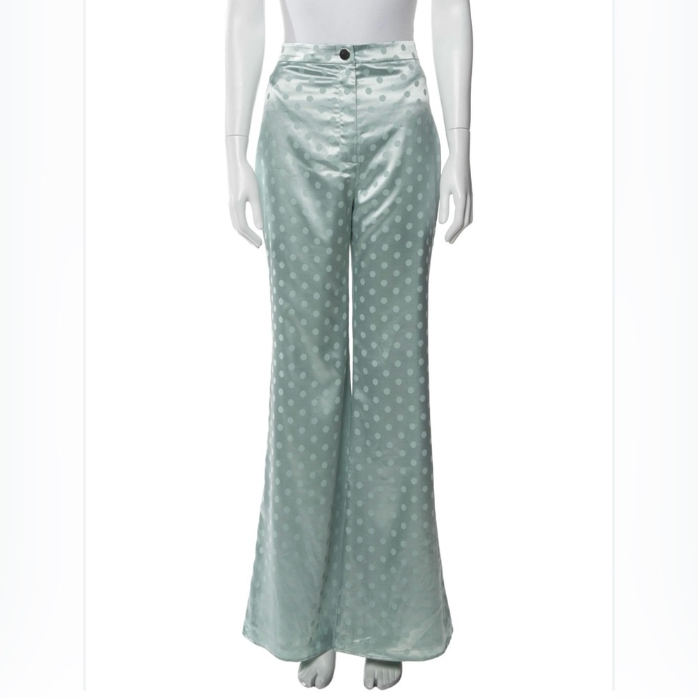 Revolve Silk Mint Green Pants